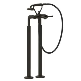 Gessi Venti20 Смеситель напольный с душевым набором - ручной душ, шланг, держатель, цвет:aged bronze 65128#187