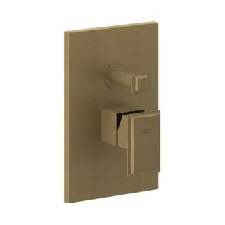 Gessi Eleganza Смеситель для душа 2 потребителя, встраиваемый, внешняя часть, цвет: antique brass 46079#713