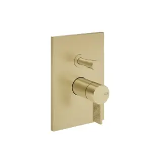 Gessi Inverso Diamantato Смеситель для душа на 2 потребителя, встраиваемый, цвет: brushed brass PVD 73679#727
