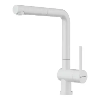 Omoikiri Akashi-S-WH Смеситель для кухни с гибким изливом цвет: белый 4994572