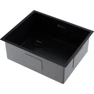 Omoikiri Taki 54-U/IF-L Side SF-GB Кухонная мойка из нержавеющей стали 54x44 см, цвет: графит 4997476