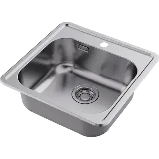 Omoikiri Notoro 48-SI Кухонная мойка из нержавеющей стали 48.5x48.5 см, цвет: silver matt 4997437