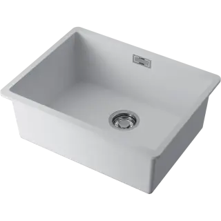 Omoikiri Kata 54-U-WH Кухонная мойка из Artgranit 54x42 см, цвет: белый 4997519