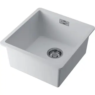 Omoikiri Kata 40-U-WH Кухонная мойка из Artgranit 40x42 см, цвет: белый 4997525