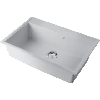 Omoikiri Daisen 77-WH Кухонная мойка из Artgranit 77x51 см, цвет: белый 4997538