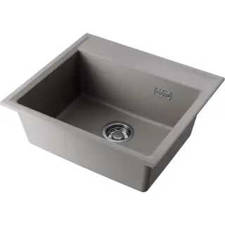 Omoikiri Daisen 57-GR Кухонная мойка из Artgranit 57x51 см, цвет: leningrad grey 4997311