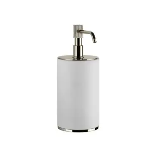 Gessi Venti20 Дозатор для жидкого мыла настольный, композитная колба, цвет: nickel PVD 65437#720