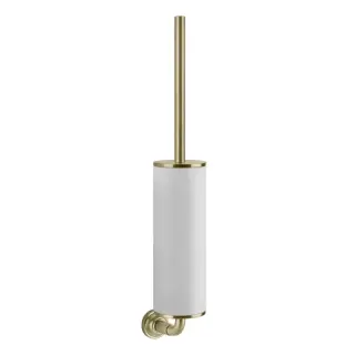 Gessi Venti20 Ершик для унитаза подвесной с композитной колбой, цвет: brushed brass PVD 65419#727
