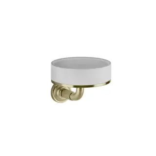 Gessi Venti20 Мыльница с композитной чашей, подвесная, цвет: brushed brass PVD 65401#727