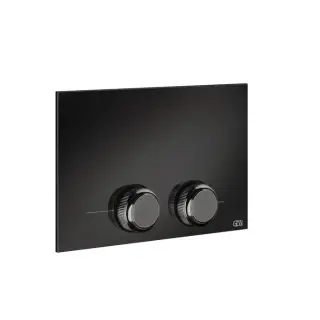 Gessi Venti20 Кнопка смыва для унитаза, 2 режима, латунь, цвет: black metal PVD 54657#706