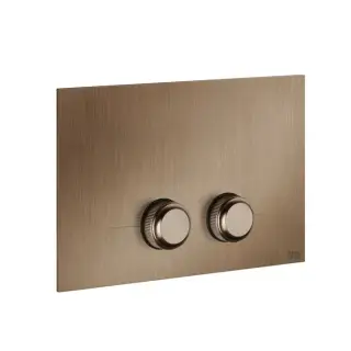 Gessi Venti20 Кнопка смыва для унитаза, 2 режима, латунь, цвет: copper brushed PVD 54651#708