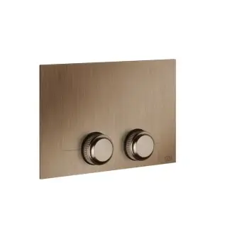 Gessi Venti20 Кнопка смыва для унитаза, 2 режима, латунь, цвет: copper brushed PVD 54657#708