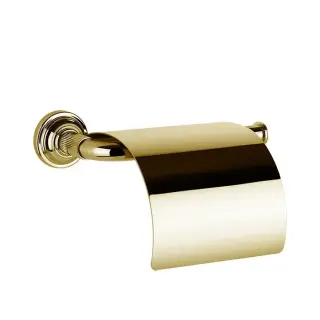 Gessi Venti20 Держатель туалетной бумаги с крышкой, подвесной, цвет: gold PVD 65449#246