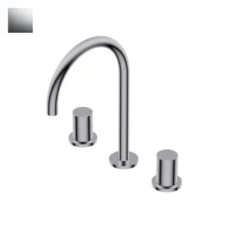 Ritmonio Diametro35 S Смеситель для раковины на 3 отверстия, излив 16 см, цвет: crl chrome PR52AE202CRL