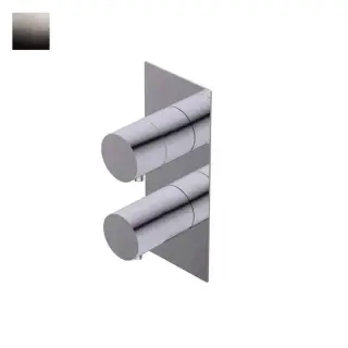 Ritmonio P47 Смеситель для душа термостат., на 3 потр., внеш. часть, цвет: blx brushed black chrome PR47HG101BLX