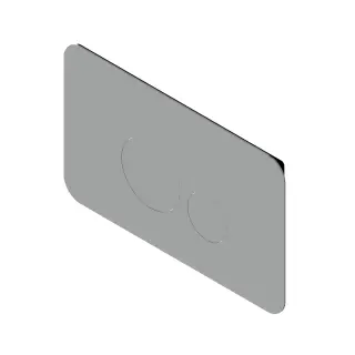 Ritmonio Complementi Клавиша смыва 26x0,8x16h см, цвет: crl chrome 78T003CRL