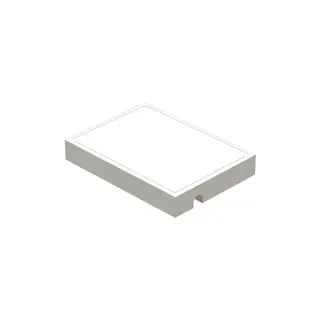 Ritmonio Elementa Мыльница на рейлинг, композит, цвет: white acrylic stone 7N0001F38