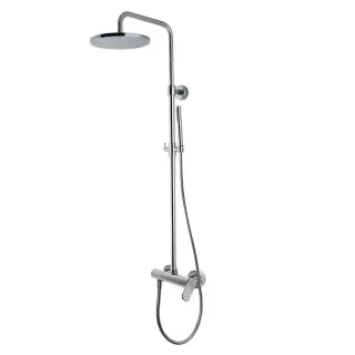 Fima Carlo Frattini Flo Душевая стойка: смеситель, верхний и ручной душ, цвет: chrome F3805/2CR