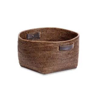 Decor Walther Basket KORB Корзина 47x44x23h см, настольная, цвет: ротанг темный 0941192