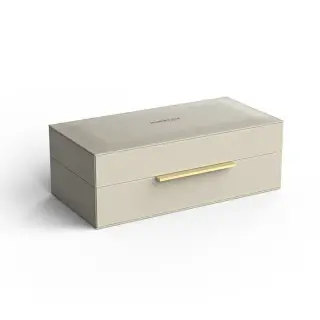 Decor Walther Brownie Box S Универсальная коробка 27х14х9,5h см, искусст. кожа, цвет: бежевый мат 0939747