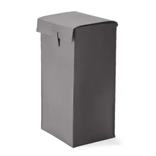 Decor Walther Nappa Корзина для белья напольная 37x30x66h см, натуральная кожа, цвет: дымчато-серый 0938893