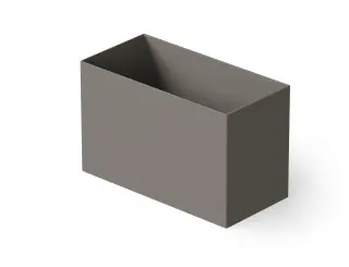 Dea Design Single Ванна из Solid Surface отдельностоящая 100x58 см, сидячая, с переливом, цвет: grey DD8702 1000 3