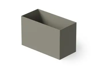 Dea Design Single Ванна из Solid Surface отдельност. 100x58см, сидячая, с переливом, цвет:light grey DD8702 1000 4