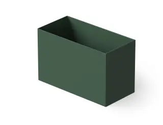 Dea Design Single Ванна из Solid Surface отдельност. 100x58см, сидячая, с переливом, цвет:dark green DD8702 1000 11