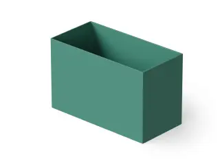 Dea Design Single Ванна из Solid Surface отдельностоящая 100x58см, сидячая, с переливом, цвет: green DD8702 1000 10