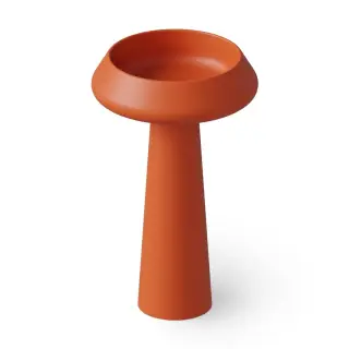 Dea Design Pedestal Basin Раковина напольная d54,5х90h см, без перелива, выпуск в пол, цвет: orange DD2046 545 7