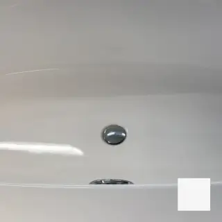 Knief Слив-перелив щелевой, гибкий шланг, горизонтал. отвод, цвет: белый глянцевый 0100-091-06S WG