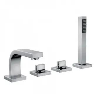 Bongio Domino Смеситель для ванны, на борт ванны, цвет: хром 43534CR0D