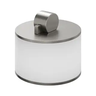 Bertocci Officina 3.16 Контейнер для хранения 8x7,5h см малый с крышкой, полимер. колба, цвет: белый 116 3932 0000