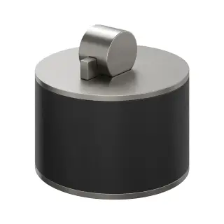 Bertocci Officina 3.16 Контейнер для хранения 8x7,5hсм малый с крышкой, полимер. колба, цвет: черный 116 3832 0000