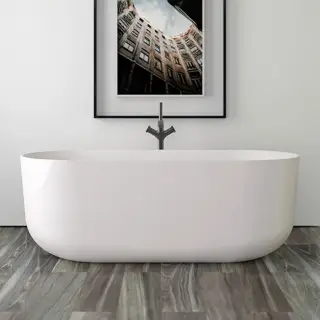 Knief Nice Ванна из Acrylic отдельностоящая 170х75 см, слив по центру, цвет: белый глянцевый 0100-260