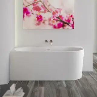 Knief Fresh Ванна из Acrylic угловая 155х80 см, левая, слив по центру, цвет: белый глянцевый 0100-236-06