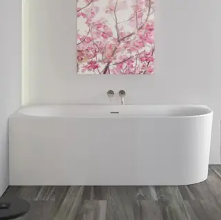 Knief Fresh Ванна из Acrylic угловая 180х80 см, правая, слив по центру, цвет: белый глянцевый 0100-233-06SWG white