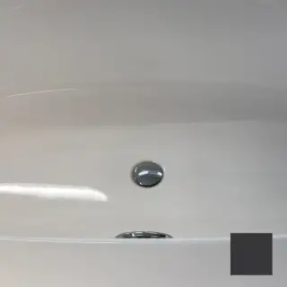 Knief Слив-перелив для ванны, цвет: черный матовый 0100-091-06S BM