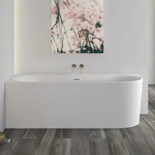 Knief Fresh Ванна из Acrylic угловая 180х80 см, левая, слив по центру, цвет: белый матовый 0100-232 matt white