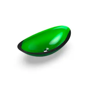 Knief Раковина чаша из полимера 58,1х33,1х16,9h см, без перелива, цвет: malachit 70204090