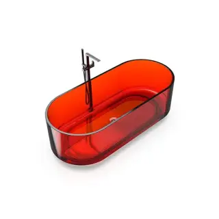 Knief Ванна полимерная отдельностоящая 170х75 см, слив по центру, цвет: jaspis 70003070