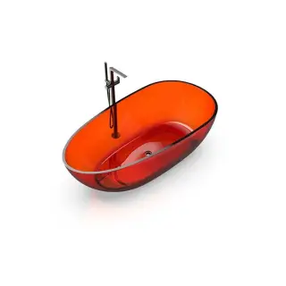 Knief Ванна полимерная отдельностоящая 169х85 см, слив по центру, цвет: jaspis 70002070