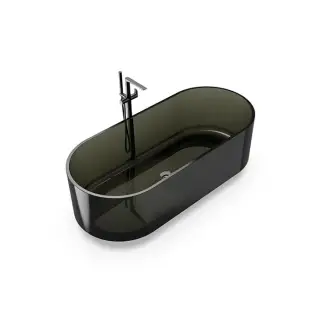 Knief Ванна полимерная отдельностоящая 170х75 см, слив по центру, цвет: turmalin 70003020