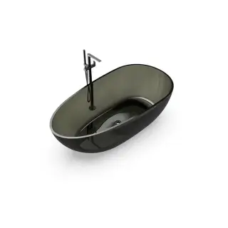 Knief Ванна полимерная отдельностоящая 169х85 см, слив по центру, цвет: turmalin 70002020