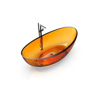 Knief Ванна полимерная отдельностоящая 180х92,7 см, слив по центру, цвет: arangonit 70001050