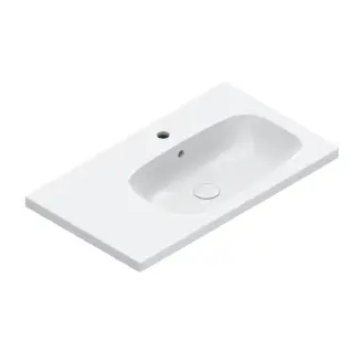 Catalano Alvea Раковина подвесная 80х46 см, 1 отвер. под смеситель, перелив, цвет: белый глянцевый 0620831001