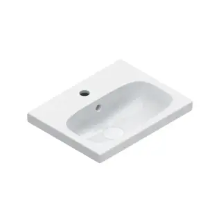 Catalano Alvea Раковина подвесная 45х35 см, 1 отвер. под смеситель, перелив, цвет: белый глянцевый 0620451001