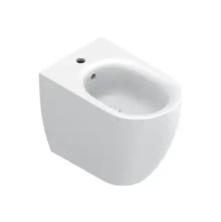 Catalano Sfera Биде напольное 35х55 см, c 1 отвер. под смеситель и переливом, цвет: белый матовый 0519551021