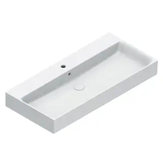 Catalano Premium Раковина подвесная 100х47 см, 1 отверстие под смеситель, перелив, цвет: белый мат. 0221001021