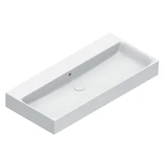 Catalano Premium Раковина подвесная 100х47 см, без отверстия под смеситель, перелив, цвет: белый мат 0221000021